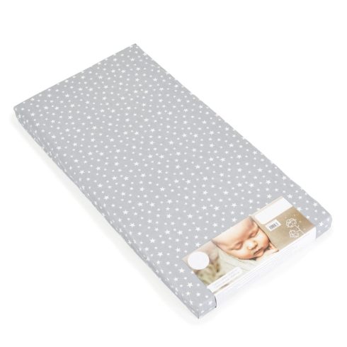 CLASSICO szivacsmatrac 9cm 120x60cm textil huzat SZÜRKE csillagos