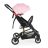 MONI Colibri babakocsi lapra elöl szimpla kerék pink