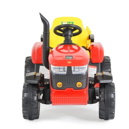MONI BO Rancher elektromos traktor utánfutóval piros/sárga