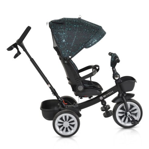 SPACE tricikli szülőkaros, 360 fokban forgatható KÉK