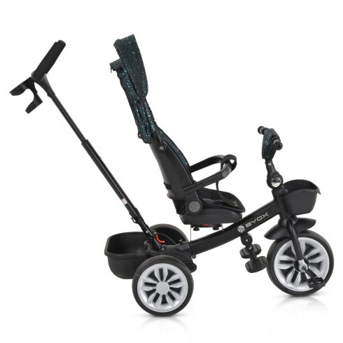 SPACE tricikli szülőkaros, 360 fokban forgatható KÉK