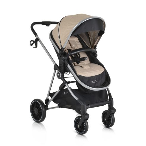 KALI babakocsi 2in1 lapra csukható, megfordítható+táska BÉZS