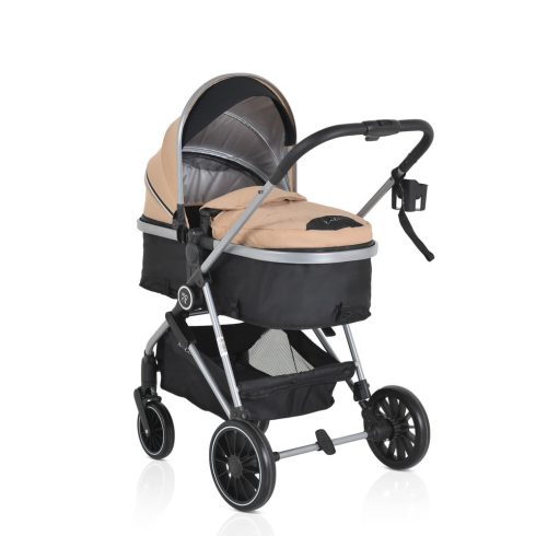 KALI babakocsi 2in1 lapra csukható, megfordítható+táska BÉZS