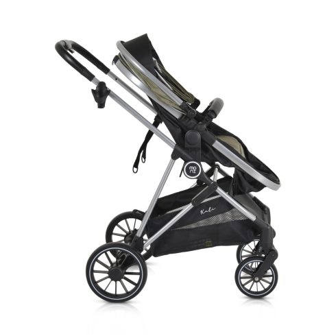 Kali babakocsi 2in1 lapra csukható, megfordítható+táska oliva zöld