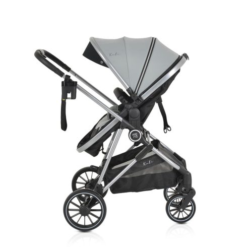 Kali babakocsi 2in1 lapra csukható, megfordítható+táska szürke
