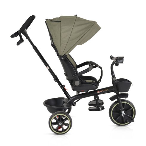 SUMMER tricikli szülőkaros, zenél, játék tartókkal ZÖLD