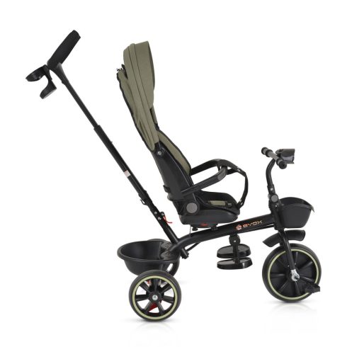 SUMMER tricikli szülőkaros, zenél, játék tartókkal ZÖLD