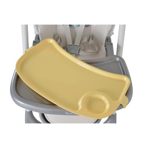 RAFFY etetőszék, könnyű, kompakt, multifunkciós, macis mintával SÁRGA