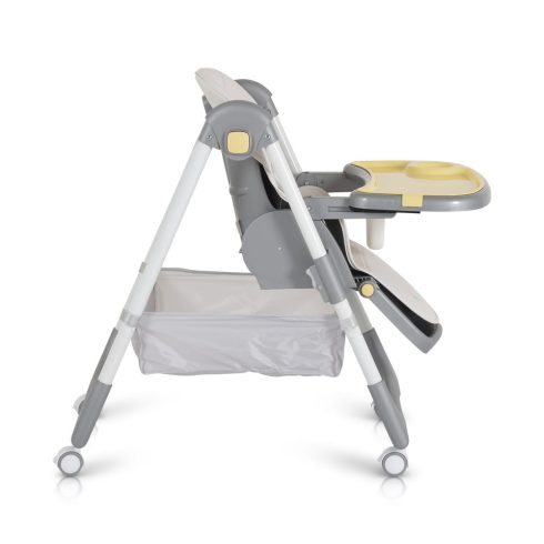 RAFFY etetőszék, könnyű, kompakt, multifunkciós, macis mintával SÁRGA