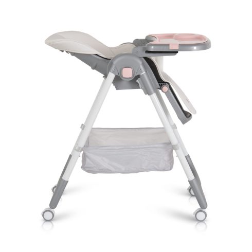 RAFFY etetőszék, könnyű, kompakt, multifunkciós, macis mintával PINK