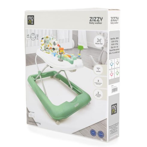 ZIZZY bébikomp zenélős, 3 szint emelhető MENTA