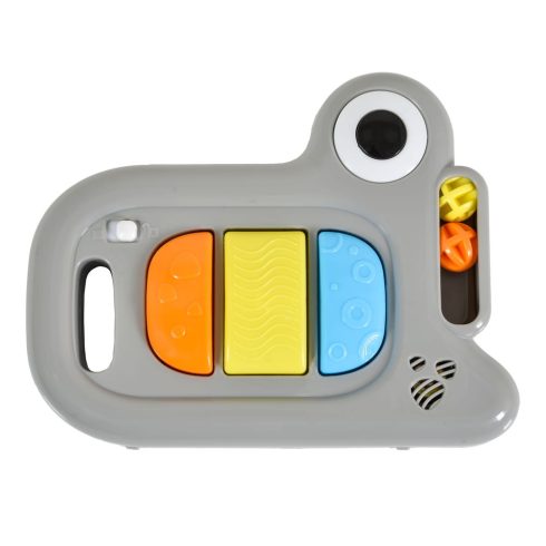 ZIZZY bébikomp zenélős, 3 szint emelhető SZÜRKE