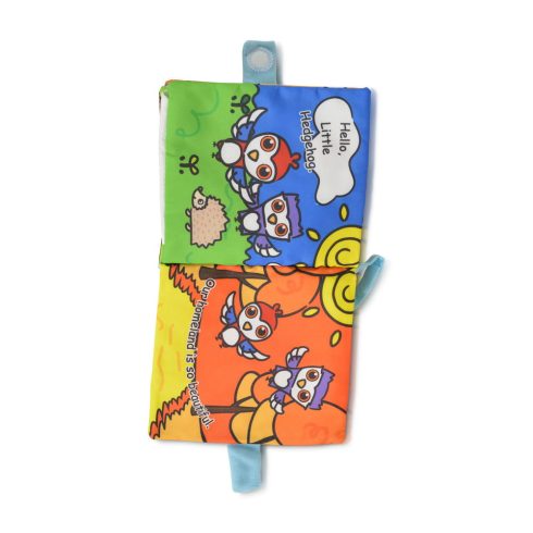 BÉBIJÁTÉK kiskönyv montessori fakopáncs NARANCS