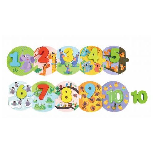 TOOKY fapuzzle számos 10 dbos