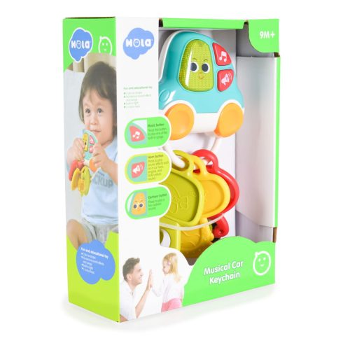 HOLA csörgő, zenélő kulcs AUTÓS