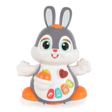 HOLA táncoló Nyuszi activity játék gombokkal, műanyag