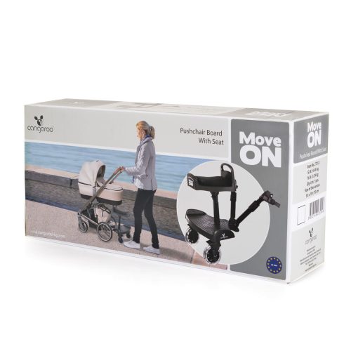 Cangaroo Move on testvérfellépő ülőkével univerzális fekete