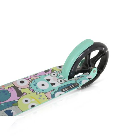 MONSTER roller 2 nagy kerekű, acélváz, 100 kg, 84-97cm-ig állítható ZÖLD