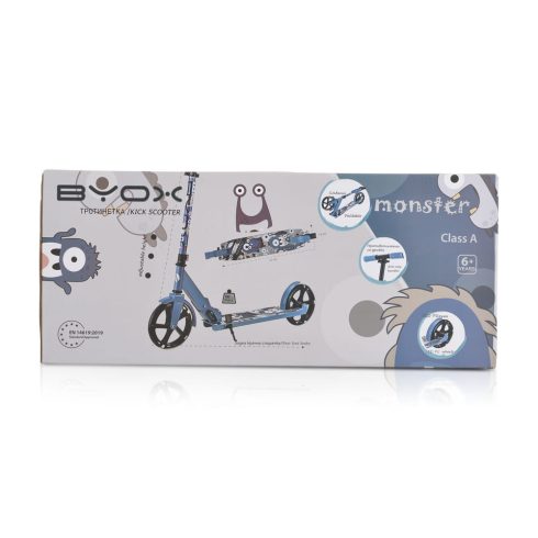 MONSTER roller 2 nagy kerekű, acélváz, 100 kg, 84-97cm-ig állítható ZÖLD