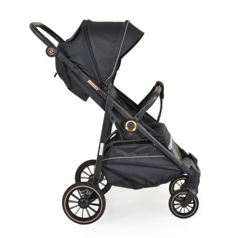 BUGGY babakocsi lapracsukható, nagy kerekek, könnyű FEKETE