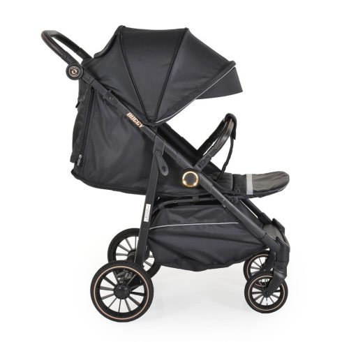 BUGGY babakocsi lapracsukható, nagy kerekek, könnyű FEKETE