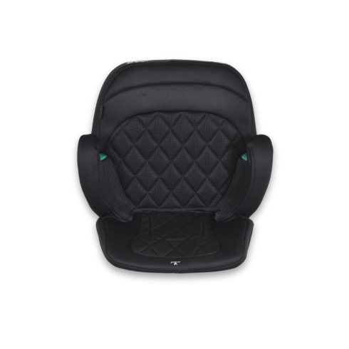 JAX autós ülésmagasító háttámlával 125-150cm rögzítő hevederrel, ISOFIX FEKETE