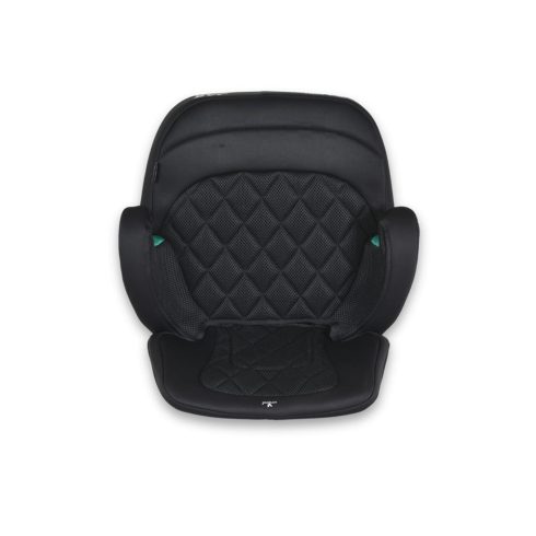 JAX autós ülésmagasító háttámlával 125-150cm rögzítő hevederrel, ISOFIX FEKETE