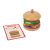 TOOKY Toy fa hamburger készítő szett