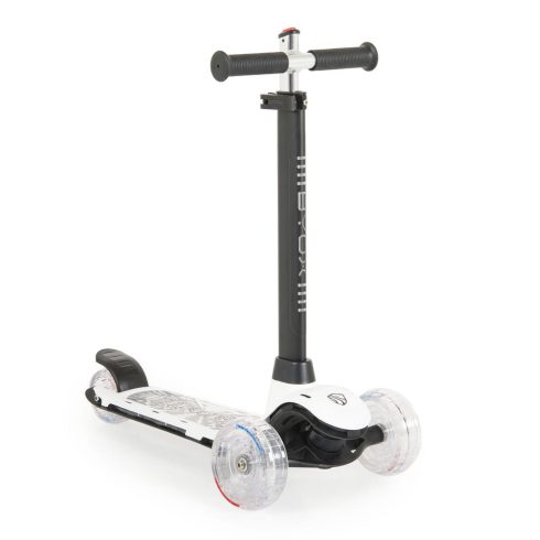 iSPORTER roller kamaszoknak villogó LEDekkel, 50 kgig FEHÉR/FEKETE