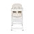 LINDO multifunkciós etetőszék kiegészítőkkel (előke, kanál, villa) FEHÉR