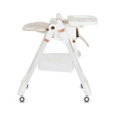 LINDO multifunkciós etetőszék kiegészítőkkel (előke, kanál, villa) FEHÉR