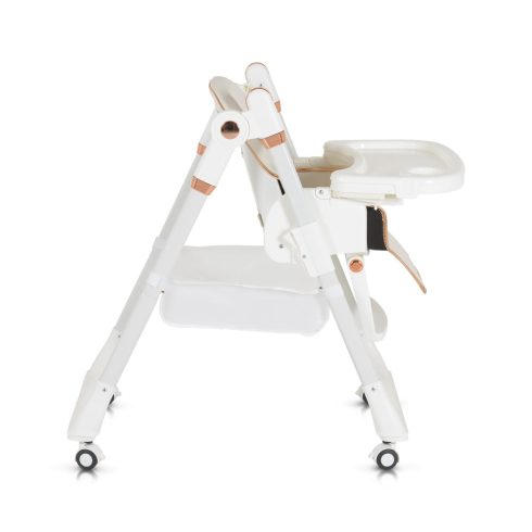 LINDO multifunkciós etetőszék kiegészítőkkel (előke, kanál, villa) FEHÉR