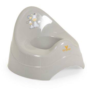 ZEBRA bébi egyszerű bili PASZTEL SZÜRKE