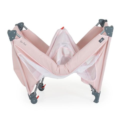 ONE TOUCH utazóágy egy kézzel csukható PINK