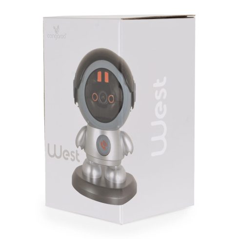WEST bébiőr, kamera, 3.0Mp, wifis, 4G, babaforma SZÜRKE/kék