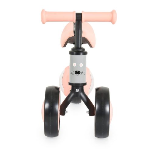 WEE mini futóbicikli 3 kerekű járgány, elöl 2 kerék, világító hátsó kerékkel PINK/rózsa