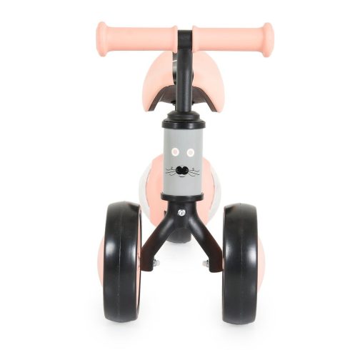 WEE mini futóbicikli 3 kerekű járgány, elöl 2 kerék, világító hátsó kerékkel PINK/rózsa