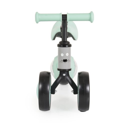 WEE mini futóbicikli 3 kerekű járgány, elöl 2 kerék, világító hátsó kerékkel ZÖLD