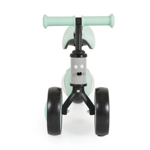 WEE mini futóbicikli 3 kerekű járgány, elöl 2 kerék, világító hátsó kerékkel ZÖLD