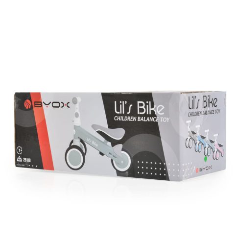 LIL'S mini futóbicikli 3 kerekű járgány, elöl 2 kerék, elfordítható kormánnyal KÉK