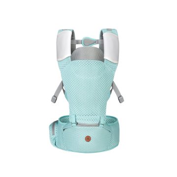   MISTRAL bébi hordozó 3 poziciós, ergonomikus, hálós TÜRKIZ