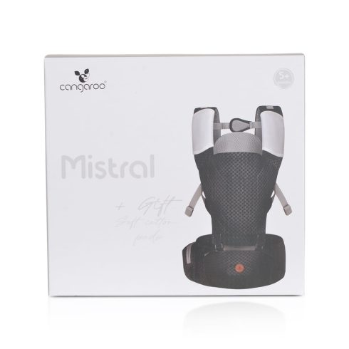 MISTRAL bébi hordozó 3 poziciós, ergonomikus, hálós TÜRKIZ