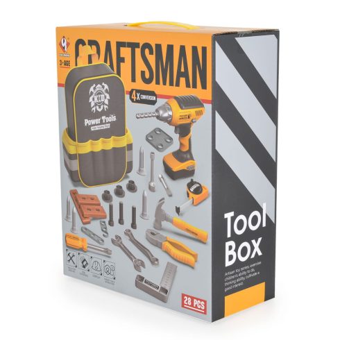 FIÚ Játék szerszámok hátizsákkal, 28 db-os szett