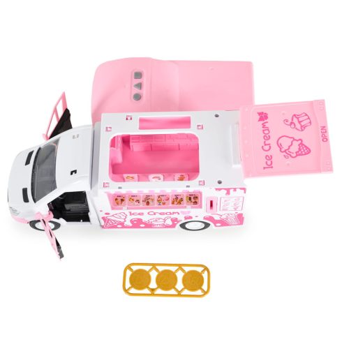 MONI Fagyiárus autó hangokkal és fényekkel RÓZSASZÍN