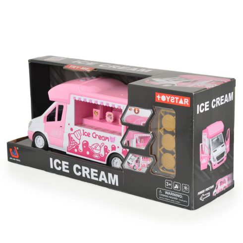 MONI Fagyiárus autó hangokkal és fényekkel RÓZSASZÍN