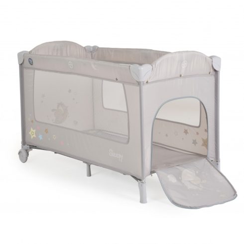 MONI Sleepy összecsukható luxus utazóágy 2 szint+pelenkázó+ játék SZÜRKE