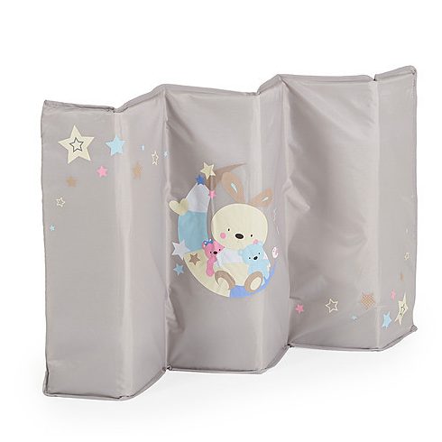 MONI Sleepy összecsukható luxus utazóágy 2 szint+pelenkázó+ játék SZÜRKE