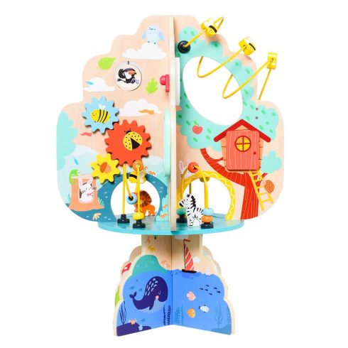 FAJÁTÉK MONI activity lombos fa Montessori NATUR