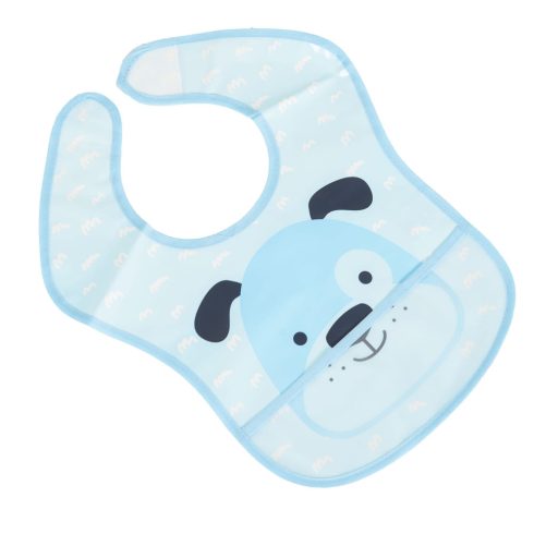 MOODY előke, zsebes, tépőzáras, kutyusos KÉK