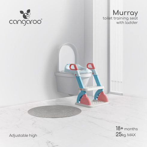 MURRAY lépcsős WC szűkítő 2 lépcsővel, fogantyúval KÉK